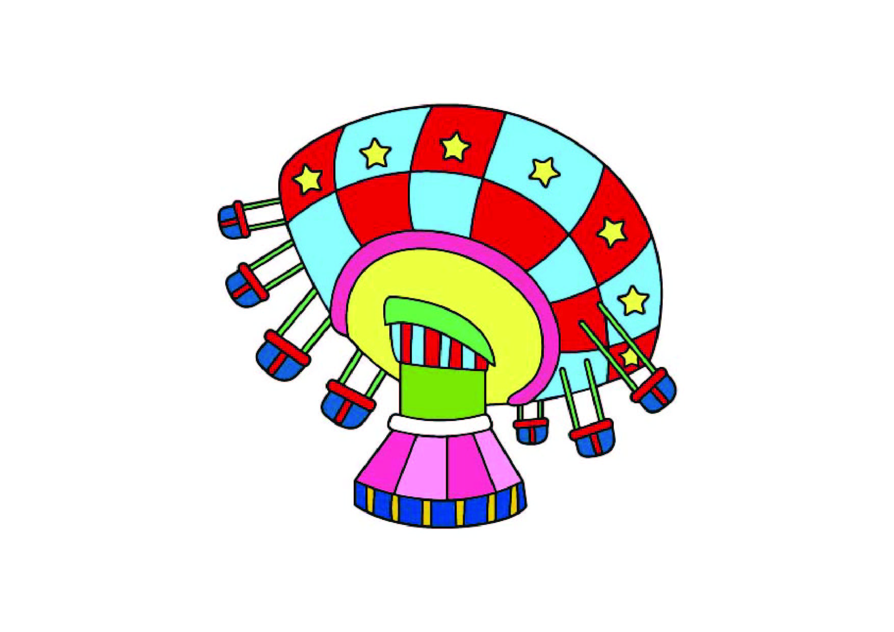 Amusement Park Free Coloring Pages
