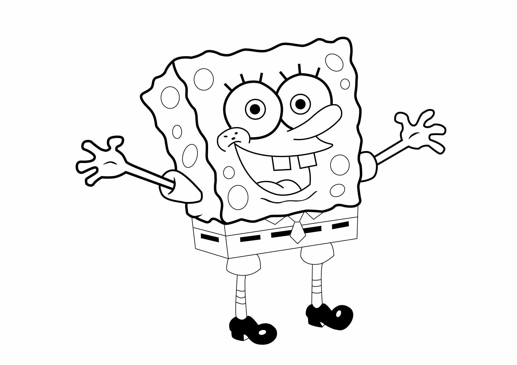  spongebob squarepants free coloring page from