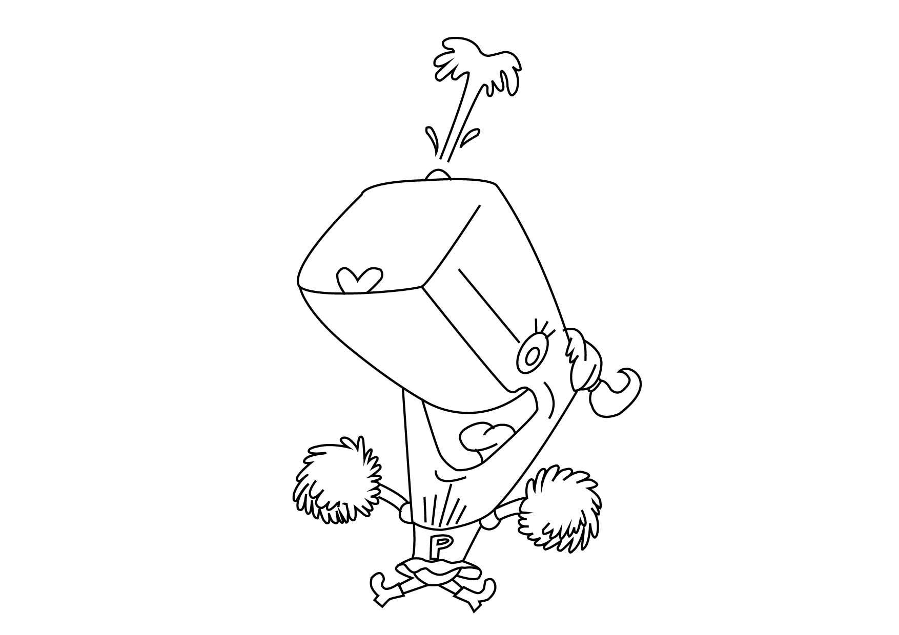 Pearl free coloring page from spongebob squarepants