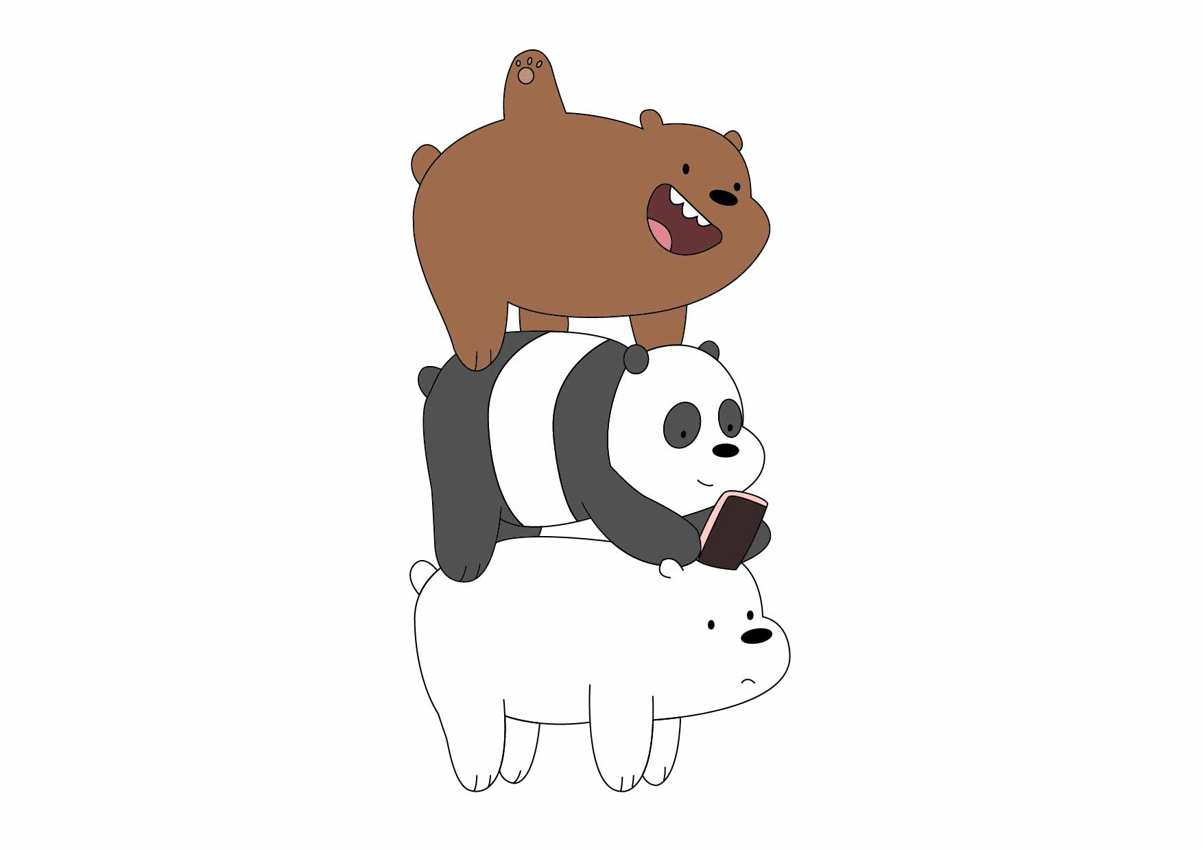 We Bare Bears Free Coloring Pages